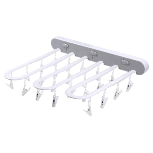 Percha multifuncional para calcetines con montaje en pared de material PP resistente 2