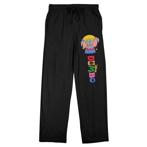 Dumbo Logo on Black Adult Sleep Pant