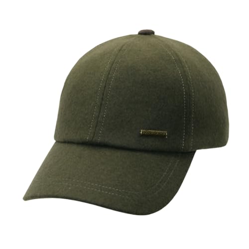 Gorra clásica de lana con cuero ajustable unisex