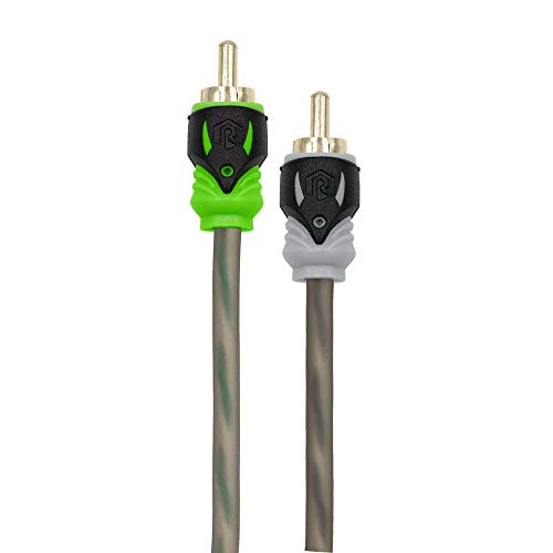 Cable de audio RCA de 4 canales RAPTOR R5R174 de 17 pies para sonido de coche