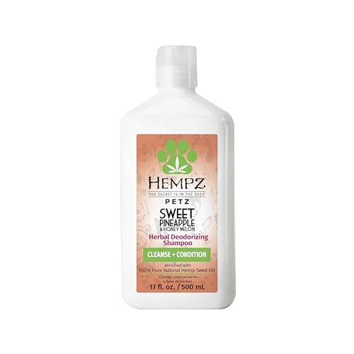 Image of Hempz Petz, Dog Shampoo, Cleans, Sweet Pineapple, 17 oz