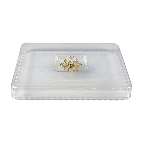 MotiveTech Coprivivande Rettangolare Trasparente E Antipolvere, Ideale per Campeggio, Picnic, Feste, Ecc, Lunghezza 31 Cm