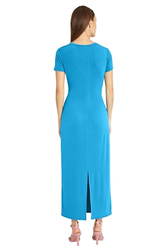 Image of Donna Morgan Women's Twist Detail Maxi Dress for Women | Cocktail & Wedding Guest | Casual Dresses for Women