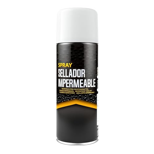 Etrexonline Spray Sellador Impermeable Blanco 400 ml, para Grietas y Fugas, Secado Rápido, Alta Adherencia, para Metal, Madera, PVC y Cemento, Uso Interior y Exterior, 1 x 400 ml