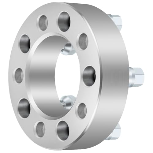 SCITOO 2Pcs Wheel Spacers 1.5 inch 5x4.5 Bore 82.5mm Studs 12x1.5 5 Lug Wheel Spacers Adapters Fit for for Ford Fusion for Toyota for Tacoma for Toyota Pickup for Jeep Compass for Jeep Patriot