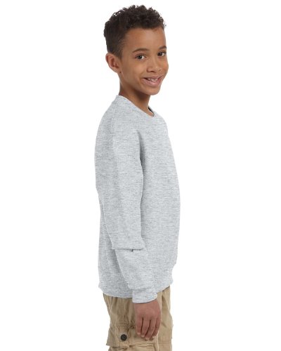 Jerzees Youth 8 oz., 50/50 NuBlend Fleece Crew (562B) ASH4