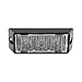 SolarBlast 3W RED LED Flashing Strobe Warning Light Head [12 Flash Mode] [TIR] [Multi Units Sync-able] [Surface-Mount] Grille Police Lights for Emergency Vehicles Truck Volunteer Firefighters