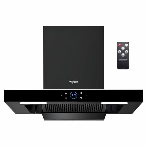 Image of Whirlpool Smart Heat Sensor 90cm Kitchen Chimney with Filterless Autoclean Technology | BLDC Motor | With Remote Control (SMARTSENSE ZEN TAFL 90 HAC BLDC BK HOOD)