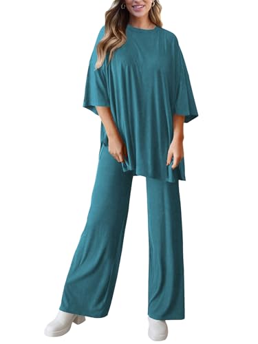 Image of Mrskoala Women Two Piece Outfits Summer Tracksuit Sets Cute Casual Pajama Workout Set