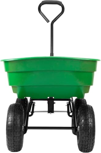 Zanbeel 300kg Heavy Duty Garden Trolley – Tilt Steering Axle Dump Cart with 4 Pneumatic Tyres, Tipping Wheelbarrow Wagon for Gardening & Outdoor Transport 5 Zanbeel 300kg Heavy Duty Garden Trolley – Tilt Steering Axle Dump Cart with 4 Pneumatic Tyres, Tipping Wheelbarrow Wagon for Gardening & Outdoor Transport - Image 5