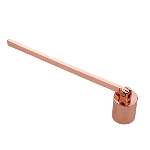 Muxsam 1Pc 7.5X0.9In Candle Extinguisher Snuffer Candlesnuffers With Long Handle & Straight Tube For Tea Light Candles Wedding Altar Fireplace Church Wedding Candle Fire Extinguishing(Rose Gold.) #TOP1