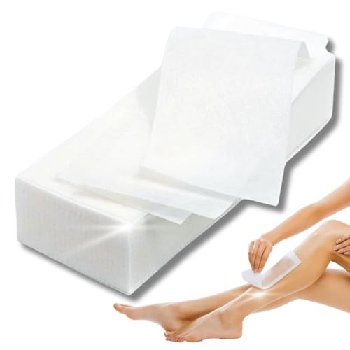 LALILL Tiras de Vellón 400 Unidades para Depilación - Tiras de Vellón para Depilación con Cera Tibia y Pasta de Azúcar Cara - Depilación Corporal, Tiras de Cera - Depilación con Wax