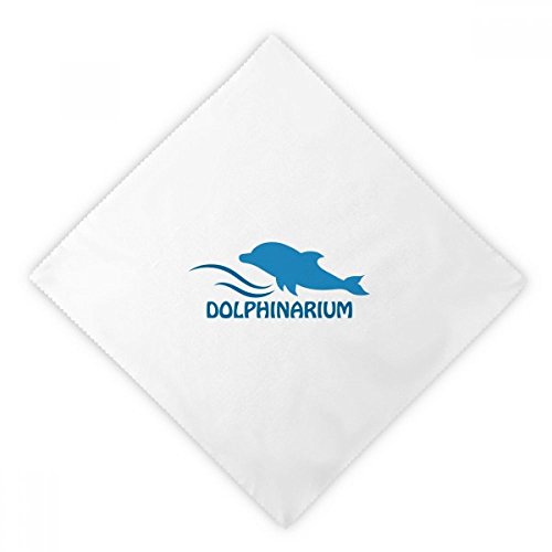 Serviettes en tissu réutilisable dauphin bleu coton
