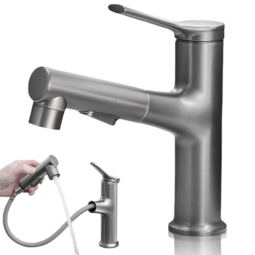 Wasserhahn Bad,Armatur Badezimmer mit 3 Modus Brause,Wasserhahn Ausziehbar,...