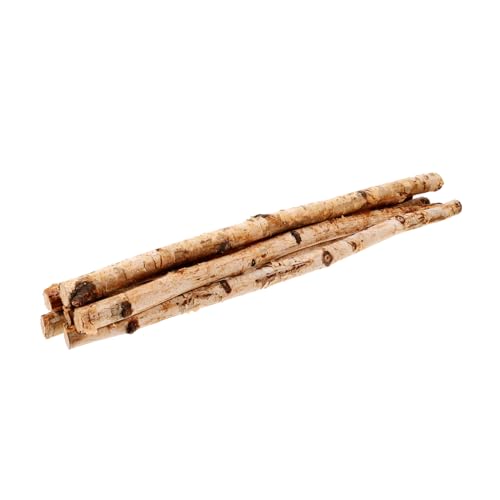 BEBEMOKO 6pcs Wood Bark Sticks Twigs and Branches for Crafts Decorative Craft Sticks for DIY Projects