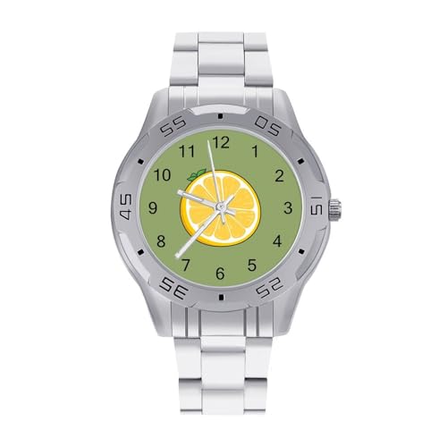Imagen de Lemon Fruit Reloj analógico de cuarzo para hombre