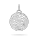 Mondo Cattolico Medalla San Rafael en Plata de Ley 925, Colgante Religioso Católico, Medallita Sagrada para Mujer y Hombre, Joya Religiosa Made in Italy
