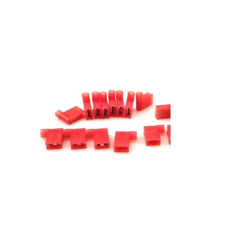 A.W.G22-18 Nylon Flag Crimp Terminal Insulated Connector FLDNY1.25-250 10A 500PCS/Set
