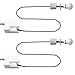 Produktbild Mini Bewegungsmelder Innen, 2er Set Einbau-Bewegungsmelder IP20, 220V Infrarot Bewegungsmelder 6m / 120°, 3-Draht mit Dämmerungssensor Einstellbar(20-2000Lux) mür Die Innenbereich, Weiß