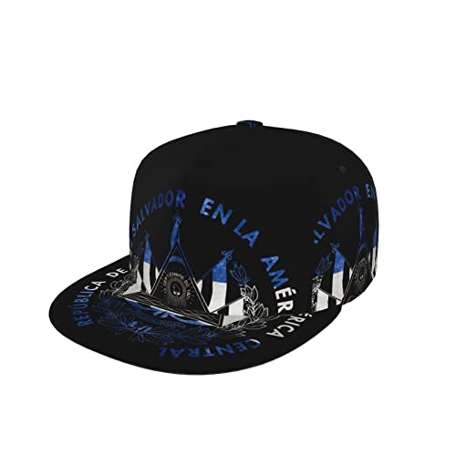 Casquette de Baseball Classique Unisexe, Armoiries du Salvador, Impression 3D, Chapeaux Hip Hop à la Mode