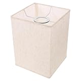 Illuminazione confortevole: il paralume in tessuto è caratterizzato da materiali morbidi e intrecciati che forniscono un'illuminazione delicata come coprilampada da comodino, adatto per il relax, paralume in tessuto per lampada da comodino, paralume per lampada da bagno