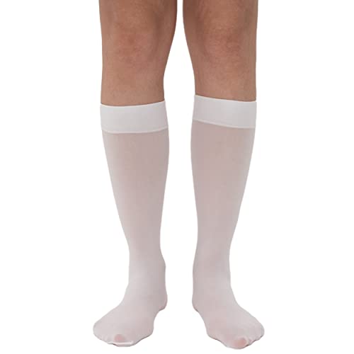 Image of Verdancy Women's 2 Packs Trouser Socks Knee Highs Jacquard Patterned 40D Ultra Stretchable Plus Size Semi Sheer Opaque