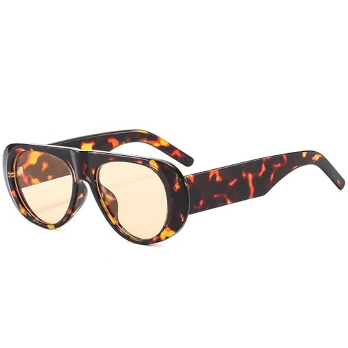 Lunettes de soleil rétro UV400 anti-éblouissement monture stable branches larges pour tous