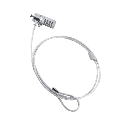POPETPOP Password Bike Lock Steel Cable Security Lock Replacement Padlock for Laptops and Desktops Theft Accessory for Cycling and Docking Stations