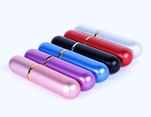 Bekith Set Of 8 Colors Empty Essential Oil Personal Inhaler Refillable Aluminum And Glass - Nasal Inhalers Set With 20 Cotton Wicks And 4 Opening Tool #TOP7