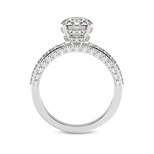 FRIENDLY DIAMONDS Lab Grown Diamond Ring For Women IGI Certified | 1-5 Carat Atria Secret Halo Diamond Ring | 14K Or 18K White, Yellow Or Rose Gold | FG-VS Quality4