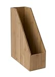 Osco Natural MOSO Bamboo Magazine File Organisers for Desk, Shelf Filing – Brochure & Document Holder, A4 Compatible – Stylish Eco Office Storage, (32×10×25.5 cm)