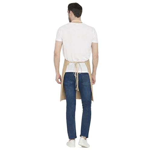 Image of uniformer Apron for Men and Women | Durable & Stylish for Kitchen, Restaurant, Cafes | Ideal for Chefs, Bakers & Home Cooks | Easy to Clean | Unisex Design (Pack of 2)