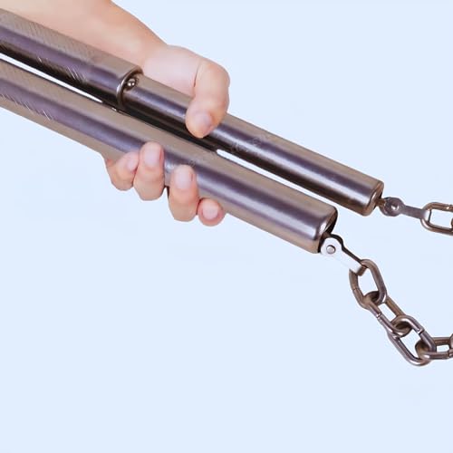 Image of Red Hate Stainless Steel Nunchaku Chen Xi for Martial Arts Pack of 1