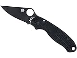 Spyderco Para 3 Salt G-10 CPM MagnaCut 7.20-Inch Knife with 2.93-Inch PlainEdge Blade, Full Flat Grind, and Four-Position Pocket Clip (Black)