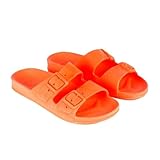 CACATOES - Chanclas Mujer Bahia Orange Fluor 21S1004 - Color Naranja, Talla 41 EU