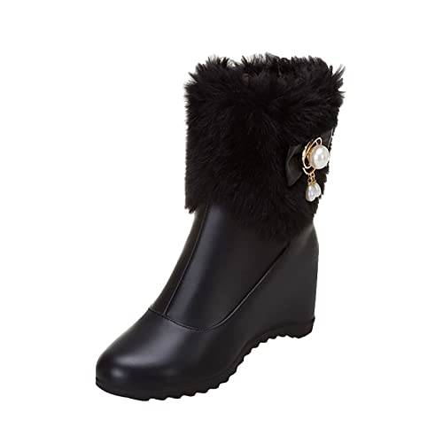 Bottes en coton pour femmes idéales pour marcher au chaud en ville l'hiver