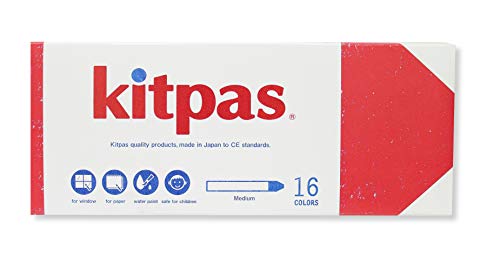 Crayon Kitpas pour vitre et papier lot de 16 couleurs loisirs créatifs