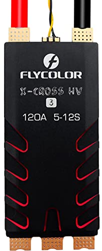 FLYCOLOR X-Cross HV3 120A ESC 5-12S BLHeli-32 Dshot Proshot 64MHz 32-Bit Speed Controller for Multi-Rotor Brushless RC FPV Racing Drone