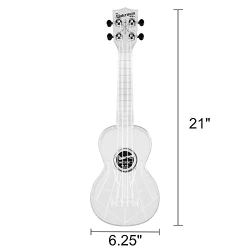 Kala Glow-in-the-Dark Aqua Matte Soprano Waterman Ukulele KA-SWG-BL Bundle with a Kala Tuner and Lumintrail Cleaning… - Les Beatles, Paul McCartney, John Lennon, RIngo Starr, George Harrison Kala Glow-in-the-Dark Aqua Matte Soprano Waterman Ukulele KA-SWG-BL Bundle with a Kala Tuner and Lumintrail Cleaning… – Image 3