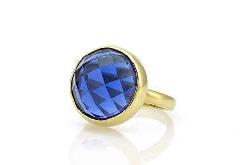 Bague saphir bleu véritable pour fiançailles uniques et célébrations de mariage