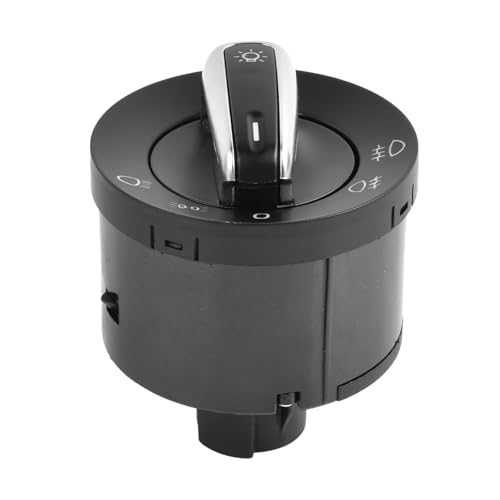 Scheinwerfer Schalter Lichtschalter passend für Golf Plus (5M1) Golf VI (5K1) Golf VI Variant (AJ5) Passat (362) Passat Alltrack (365) Transporter V (7HA, 7HH) (7HB, 7HJ) Autozubehör Teil# 5ND941431A