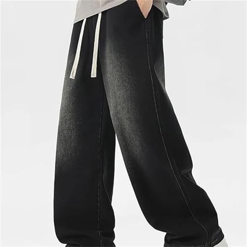 Men's Loose Wide-Leg Jeans – Straight Casual Denim Pants, Baggy Streetwear Trousers2