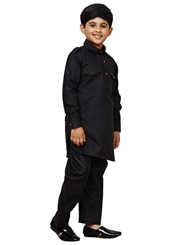 Boys Cotton Pathani Kurta set for kids | Indian Traditional wear (S-216)3