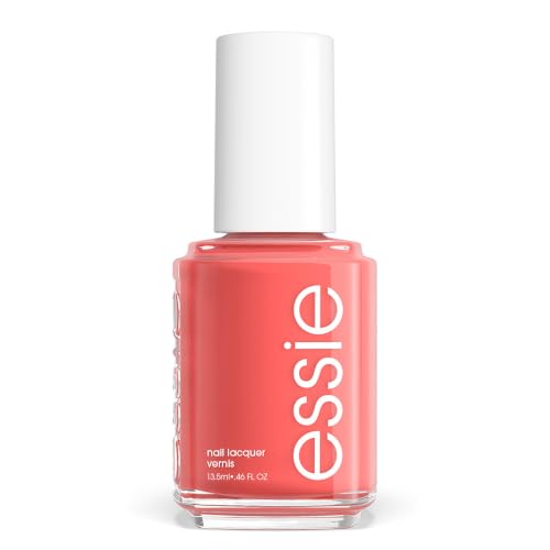 Essie Salon-Quality Nail Polish, 8-Free Vegan, Peachy Coral, Peach Side Babe, 0.46 fl oz