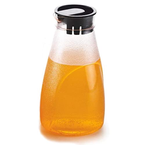 Noir Homes Water Jug Pitcher with Lid | 1500ml | Premium Stylish Transparent Unbreakable Plastic Food Grade BPA Free for Water, Wine, Milk, Juice, Beverage, Carafes, Storage & Serving for Dining Table