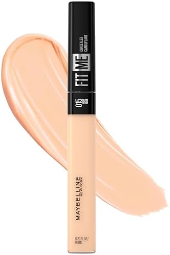 Maybelline New York Fit Me! korektor do twarzy w płynie, ujednolicenie kolorytu skóry, idealne uzupełnienie podkładu, 10 Light  odcień jasny beż, 6,8 ml