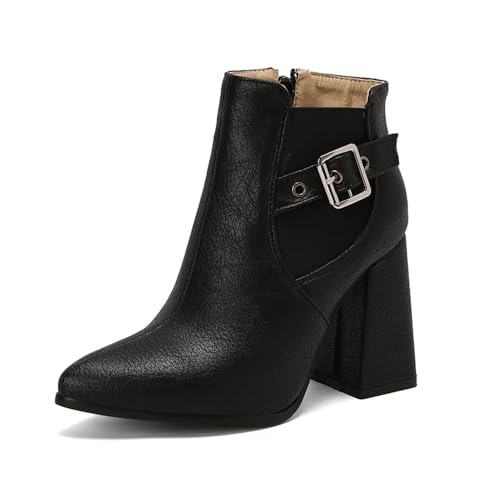 LYYSKY Women's Pointe toe comfortable Ankle Booties .Size corresponds to the length of the sole of the foot, Refer to the size chart and product description Size US3-US17/EU33-EU50