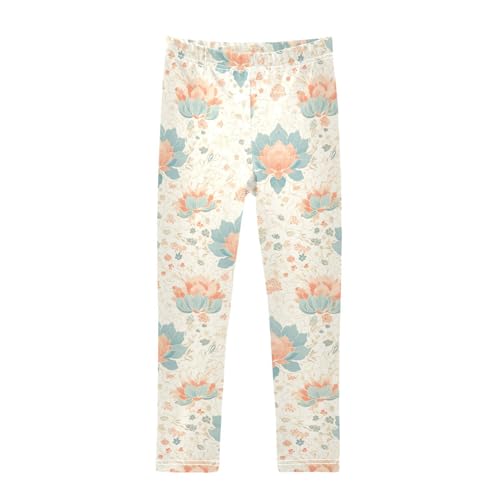 KLL Vintage Mandala Toddler Girls' Legging Casual Full Length Leg Yoga Pants Running