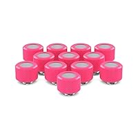 PrimoChill 14mm OD Rigid SX Fitting - 6 Pack - UV Pink - View #2