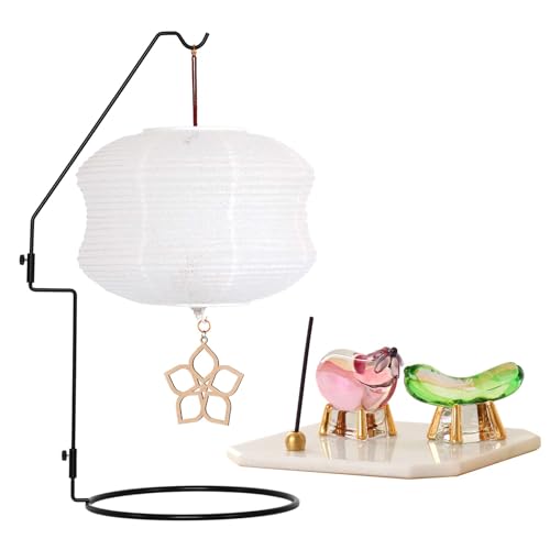 やまこう 盆提灯 初盆 新盆 ミニ モダン 盆飾り 仏具 お線香のまこもセット きんもくせい 電池式 コードレス LED 贈り物 真菰 精霊馬 焙烙皿 ほうろく皿 供養 送り火 迎え火 夏あかり・岐阜シリーズ 道しるべ